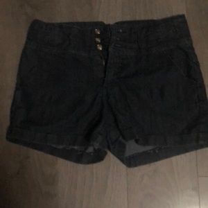 Dark blue jeans shorts shorts